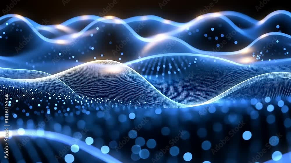 Abstract digital waves of light and particles (3)