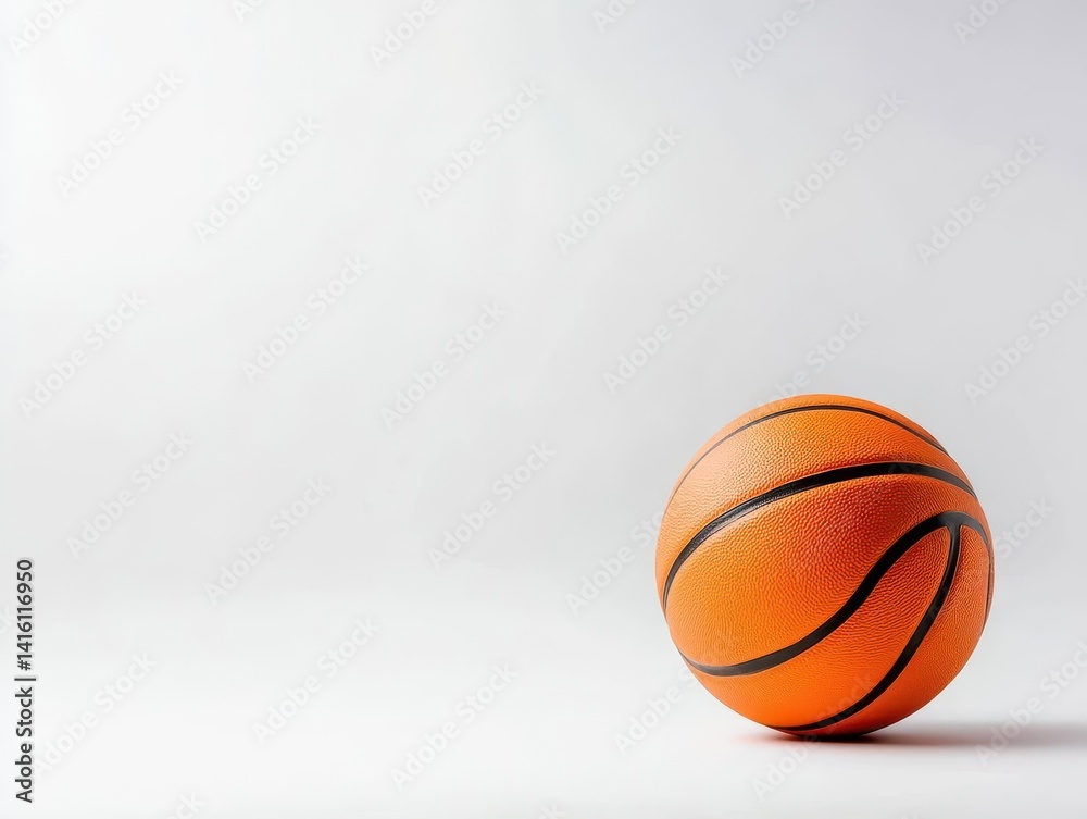 Fototapeta premium Basketball Ball isolated on white background, full depth of field