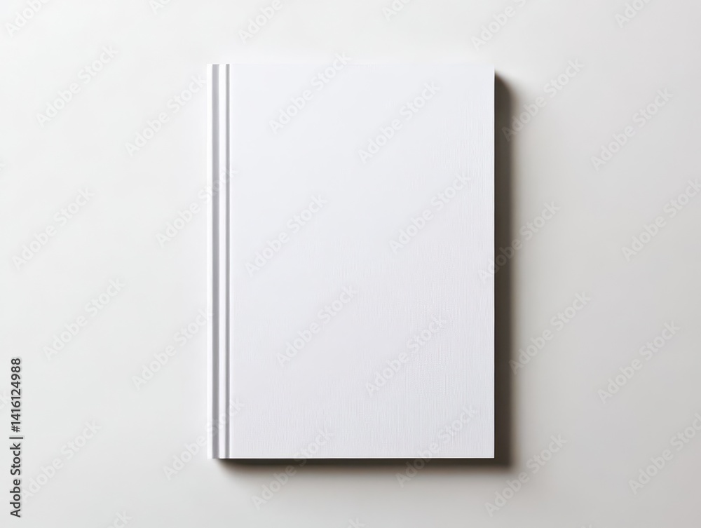 Blank Magazine or Book cover mockup design isolated on white background Template for presentation a publisher