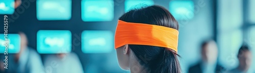Obraz na płótnie Blindfold w salonie