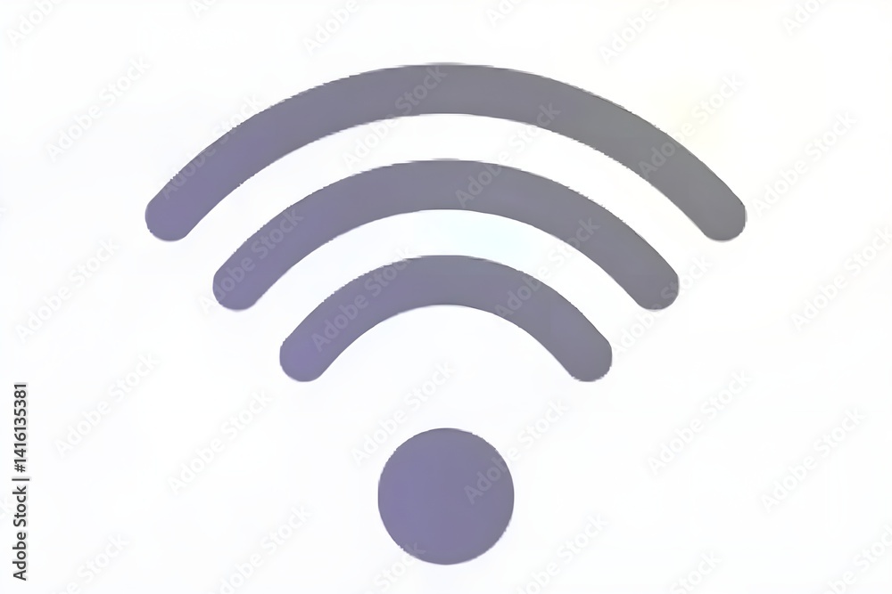 Wi-Fi signal icon with modern gradient design and connectivity concept Wi-Fi signal icon with modern gradient design and connectivity concept