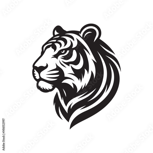 tiger head vector