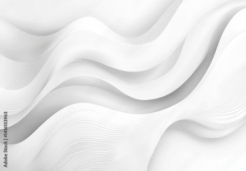 Abstract white wavy background. (2)