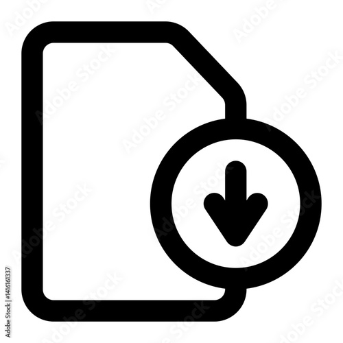 download file icon for illustration