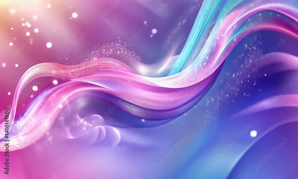 Abstract fluid, iridescent, holographic pink, blue, and purple background vector presentation design template, web banner, and website header design. Soft,