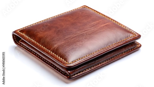 a leather wallet with a classic design