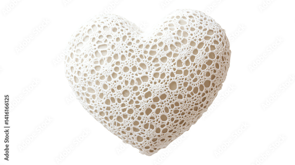 a white heart shaped object with a lacy pattern a white heart shaped object with a lacy pattern