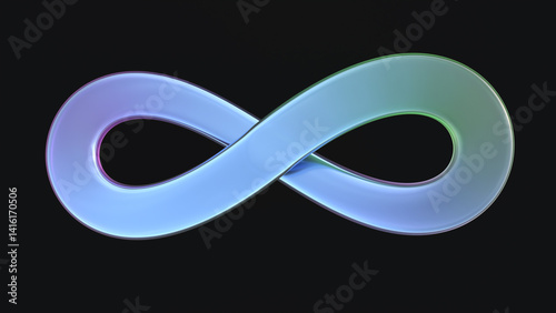 infinity symbol on black background
