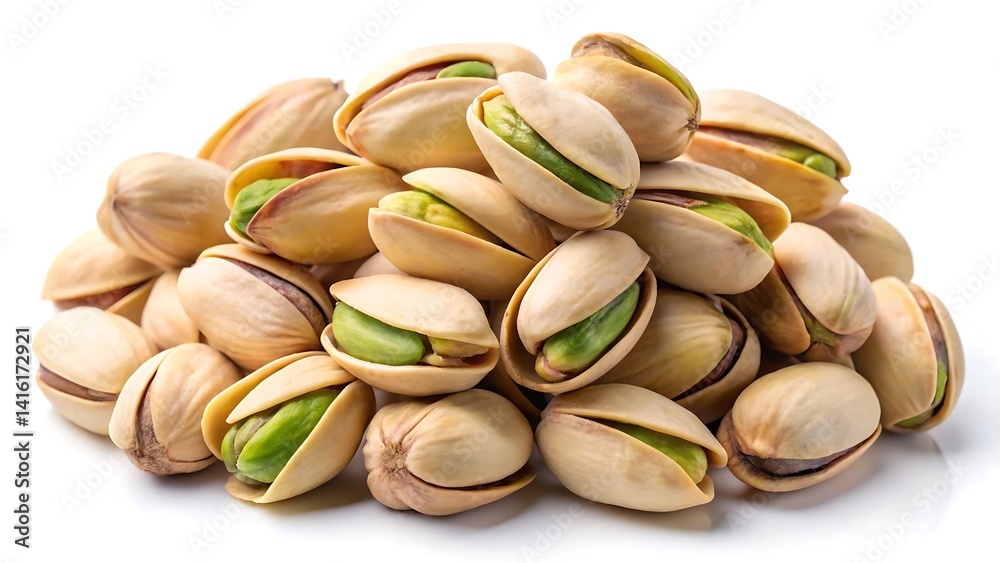 Pistachio nuts isolated on white background Pistachio nuts isolated on white background