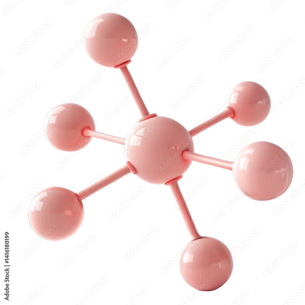 colorful 3d model of molecule colorful 3d model of molecule