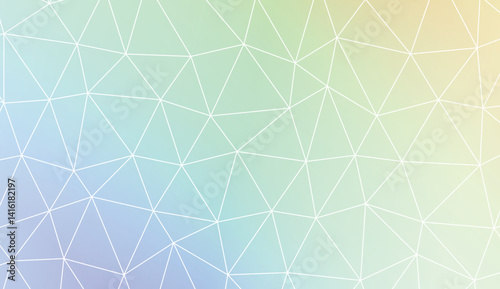 Low poly layout. Decorative design For interior wallpaper, smart design, fashion print. Vector illustration. Creative gradient color.