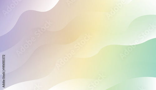 Wavy Background. For Design Flyer, Banner, Landing Page. Vector Illustration with Color Gradient.
