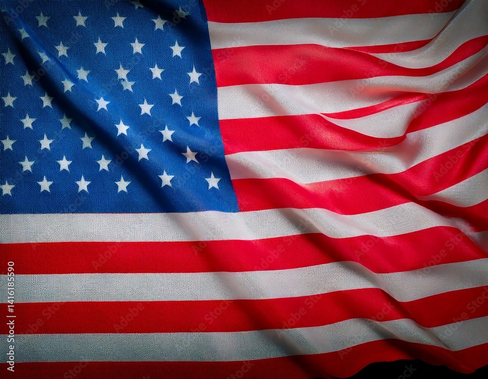 Fototapeta premium American flag on background 