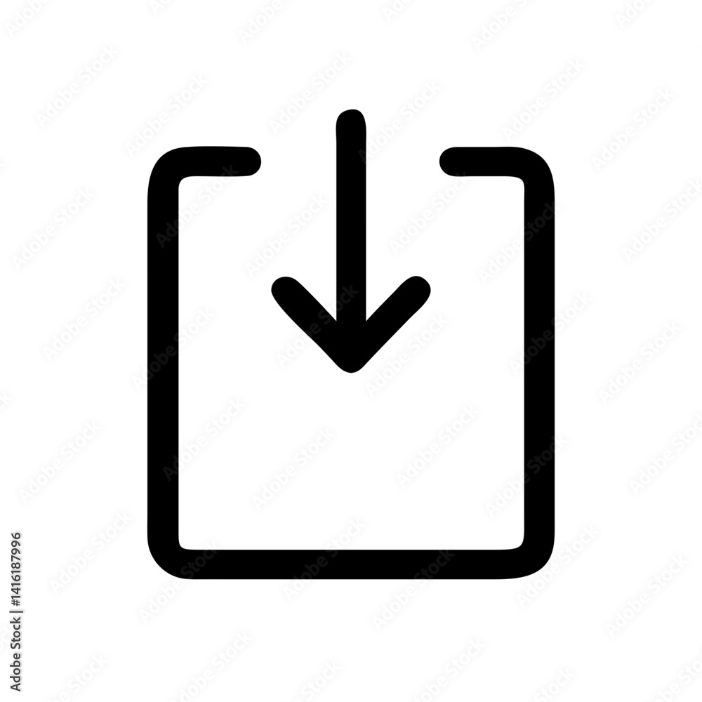 Import Icon Vector Illustration