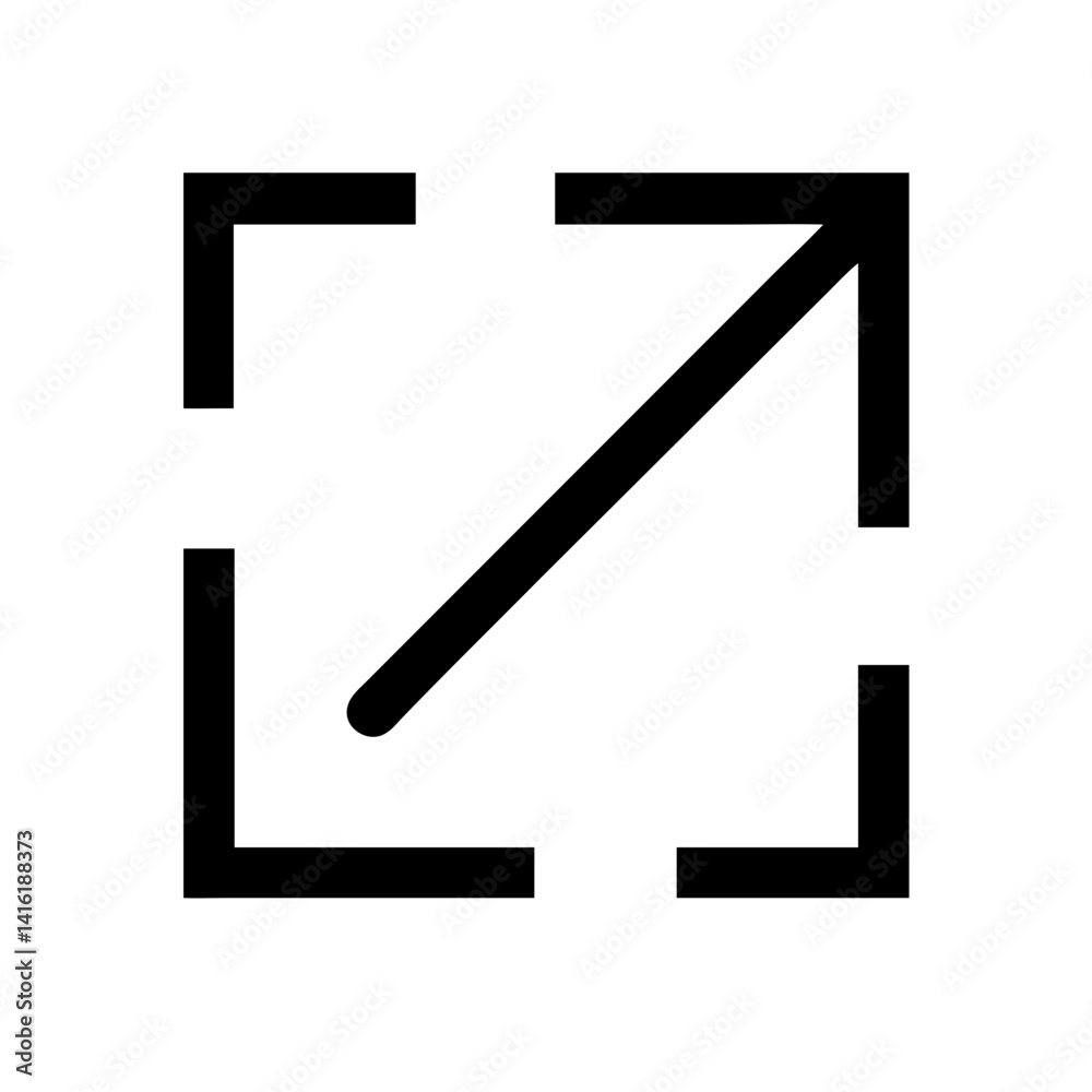 Maximize Alternative Icon Vector Illustration Maximize Alternative Icon Vector Illustration