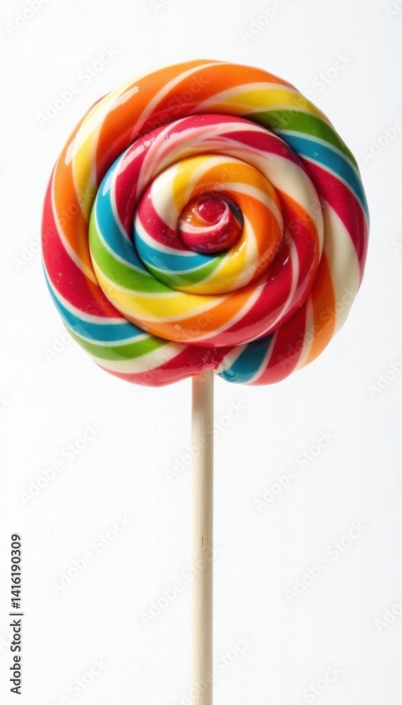 custom made wallpaper toronto digitalColorful lollipop isolated on white background , fruit, treat