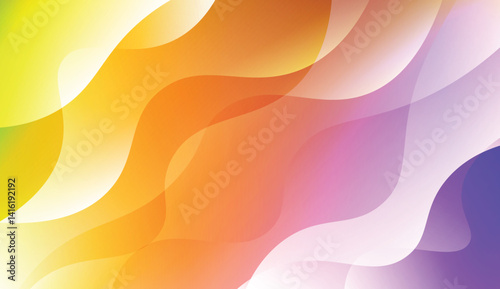 Template Modern Background With Curves Lines. For Elegant Pattern Cover Book. Vector Illustration with Color Gradient.