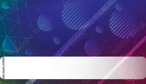 Abstract illustration with an elegant triangles, line, circle, space for text. Bright background for poster, banner, flyer. Vector illustration. Blur Sweet Dreamy Gradient Color Background.