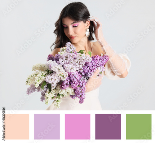 Beautiful young woman with ...