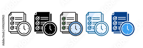 Data Quality Icon Set Multiple Style Collection