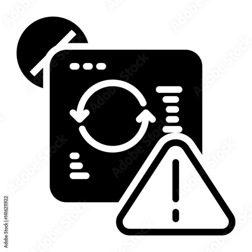 disconnect icon, glyph icon style