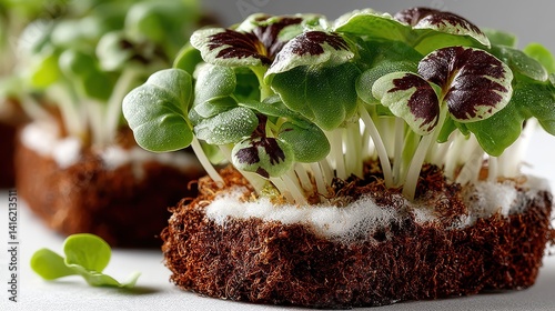 a Cress, isolated on white background,stock photo