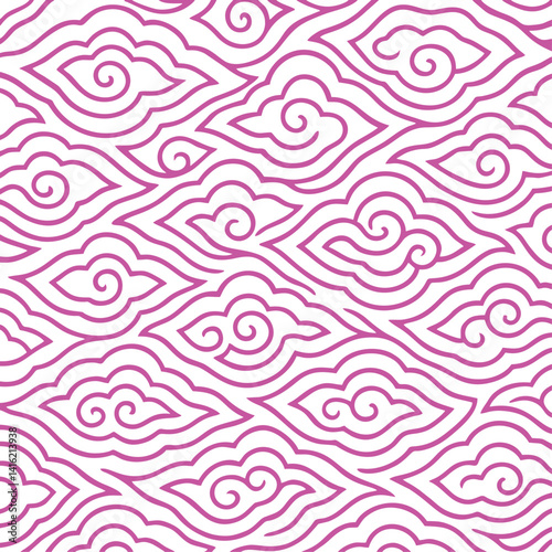 Konstfotografi Indonesian Batik Mega Mendung Pattern – Traditional Cloud Motif from Cirebon