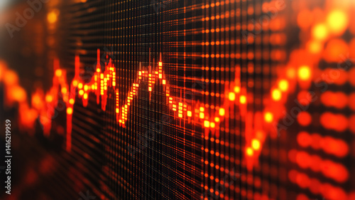 Wallpaper Mural Bitcoin display showing market decline and finance news on cryptocurrency trends Torontodigital.ca