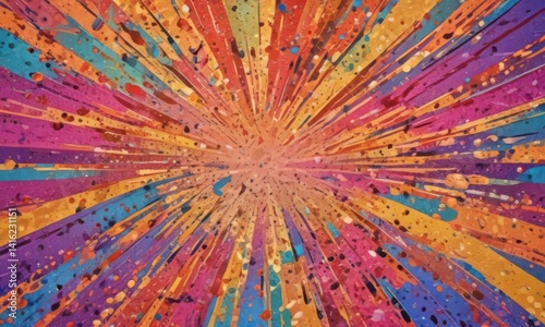 Bold pop art effect, colorful halftone pattern backdrop, photo editing , filter, poster, saturated