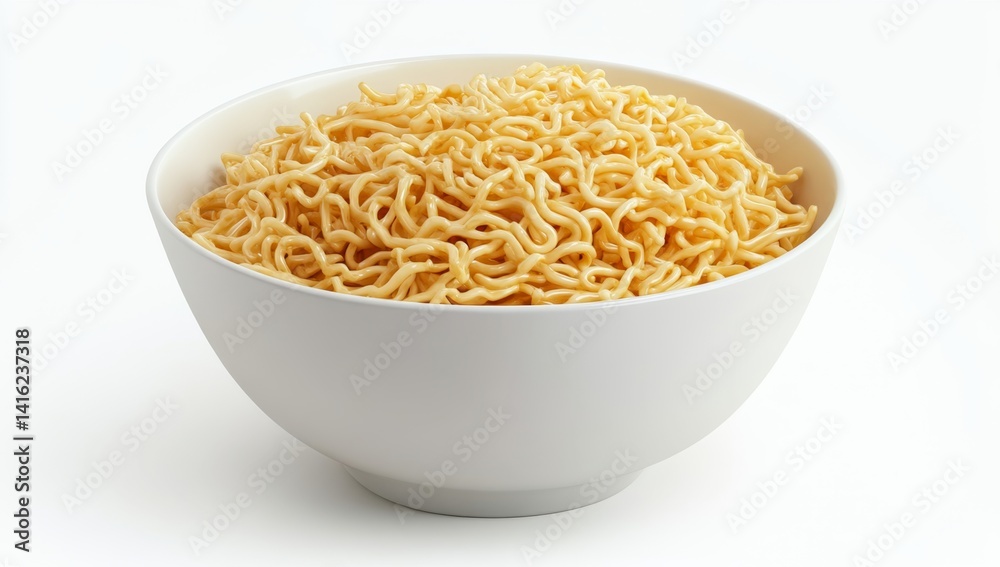 A bowl of uncooked instant noodles A bowl of uncooked instant noodles