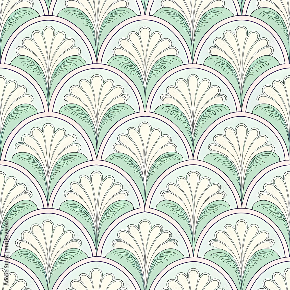 Art Nouveau frame loop pattern seamless vector, featuring elegant flowing lines and floral motifs, perfect for vintage-style backgrounds and decorative borders. Art Nouveau frame loop pattern seamless vector, featuring elegant flowing lines and floral motifs, perfect for vintage-style backgrounds and decorative borders.