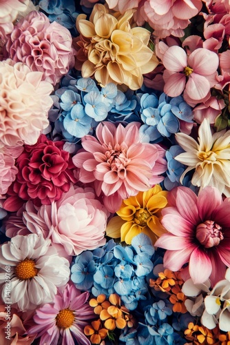 Wallpaper Mural Captivating floral arrangement featuring a variety of colorful blossoms. Torontodigital.ca