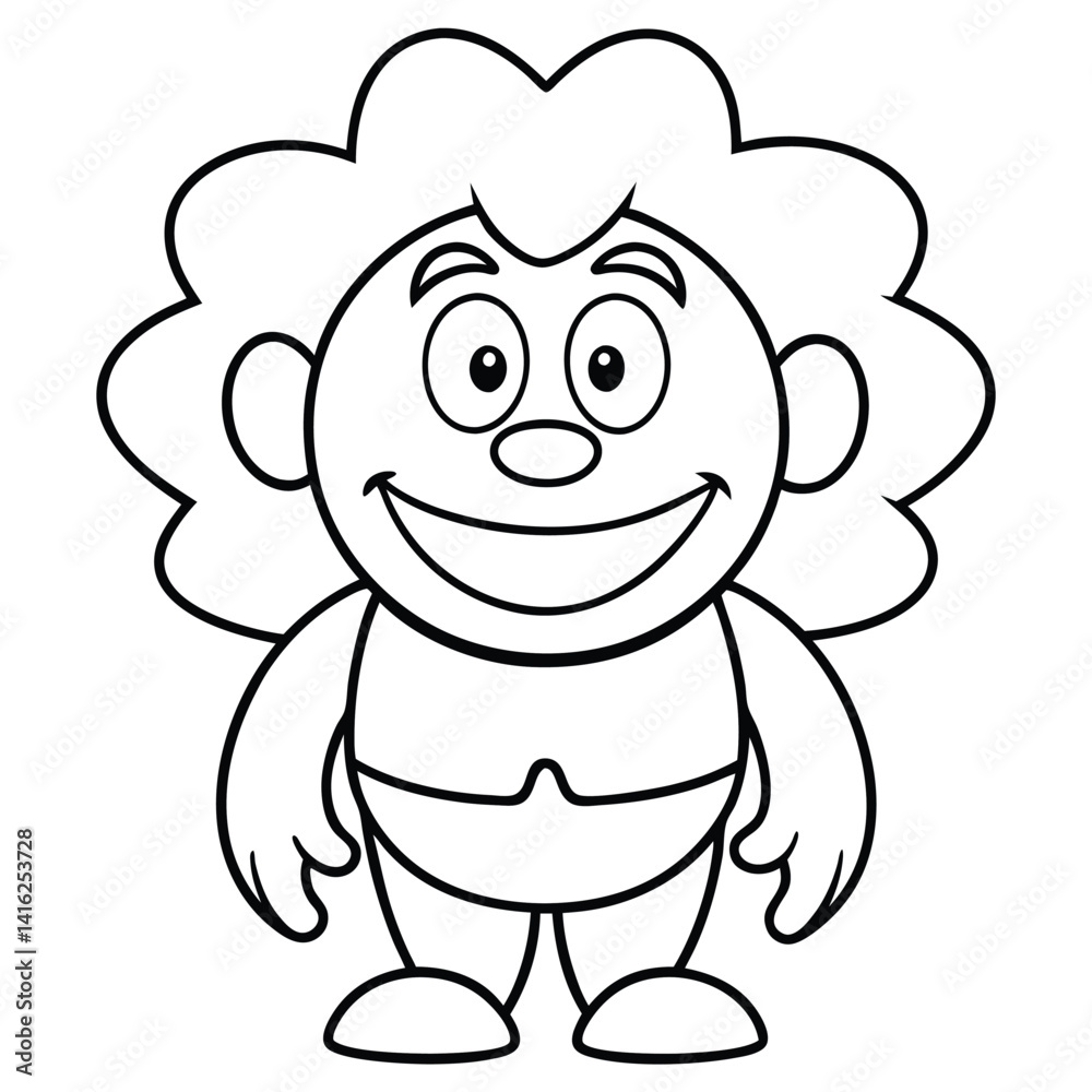 Fototapeta premium cartoon Coloring Page for Kids 