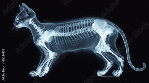 Wallpaper Mural Cat's X-Ray Skeleton Torontodigital.ca