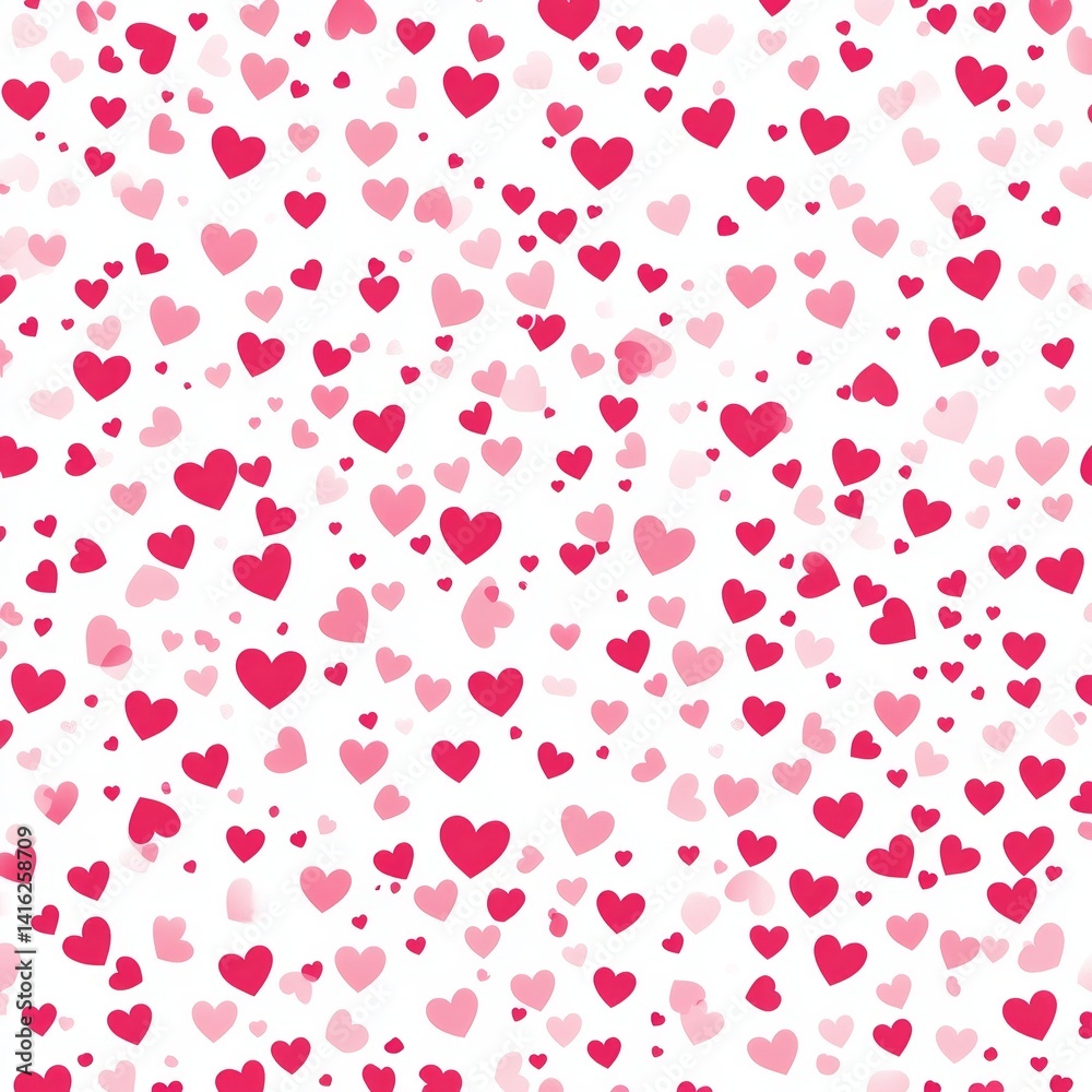 Romantic heart confetti pattern Romantic heart confetti pattern