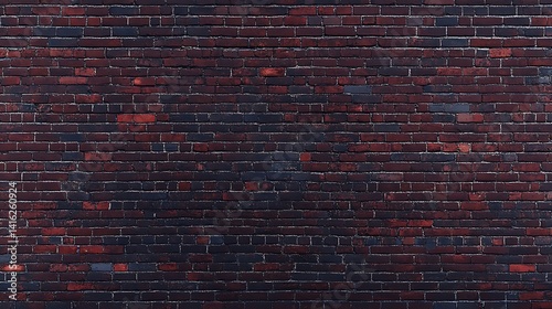 Distressed Dark Brickwork: A Textured Background for Urban and Industrial Designs