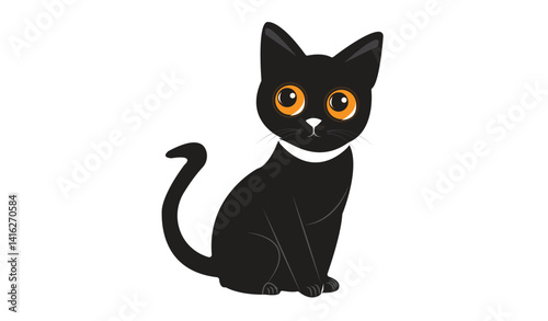 Cat emoji icon vector image.
