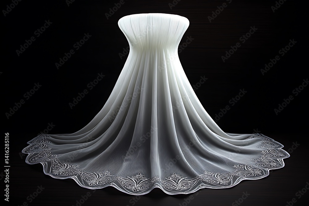 Elegant White Fabric Drape with Studio Shot. Elegant White Fabric Drape with Studio Shot.