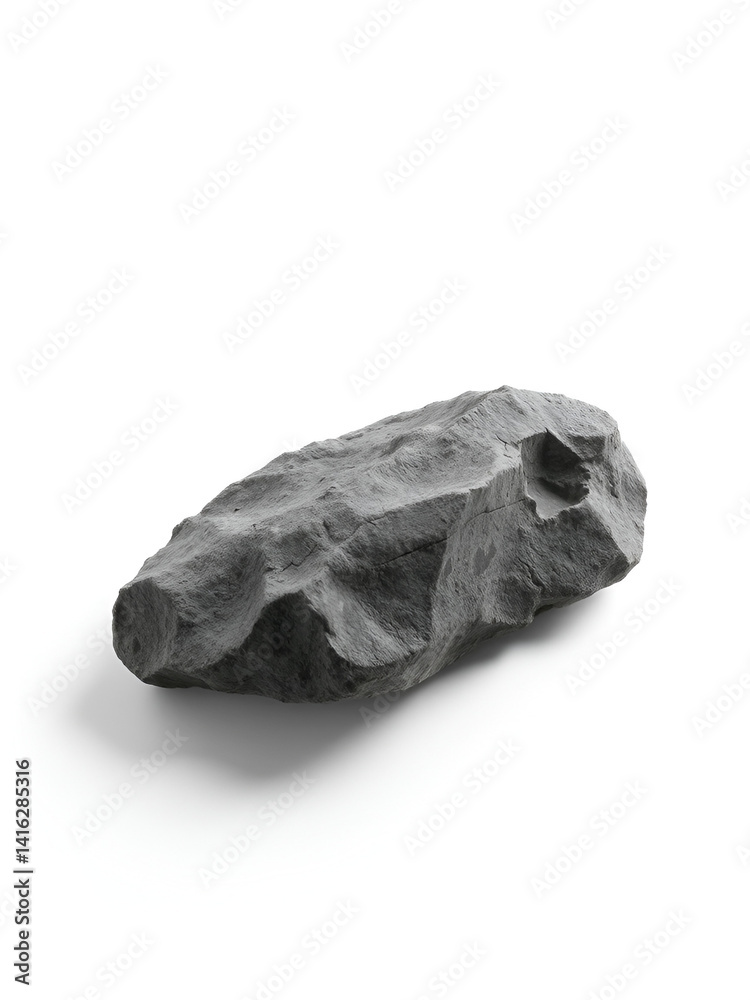 Obraz premium a rock with a white background