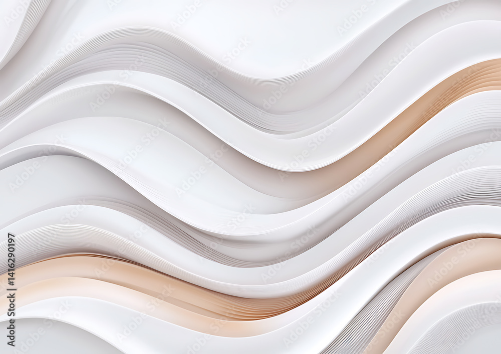 Abstract paper waves creative studio digital art soft tones close-up view flowing forms for artistic inspiration Abstract paper waves creative studio digital art soft tones close-up view flowing forms for artistic inspiration