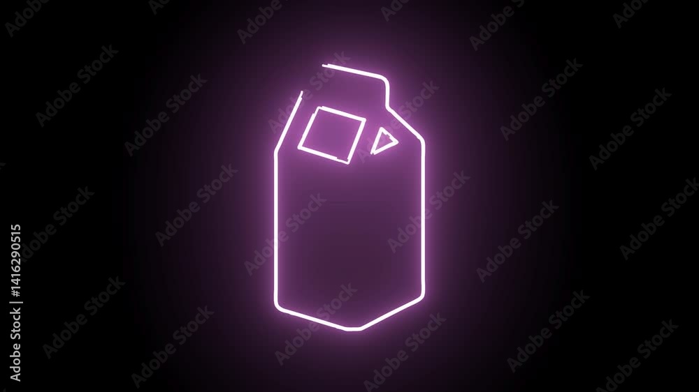 universal web icon neon animation universal web icon neon animation