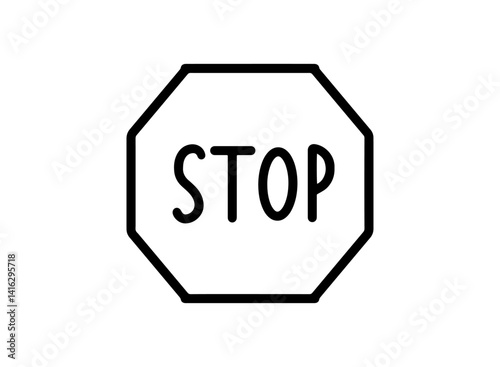 set icon of an Traffic Sign Stop