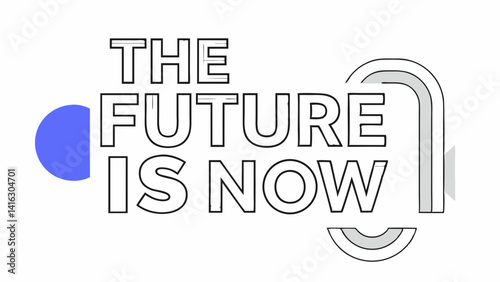 futuristic typeface graphic in sci fi art style lettering hud and y2k elements cyberpunk art graphic box for streetwear t shirt typography merch translation from japanese   the future is now