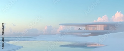 Futuristic Coastal Residence: A Dream Home in a Serene Landscape