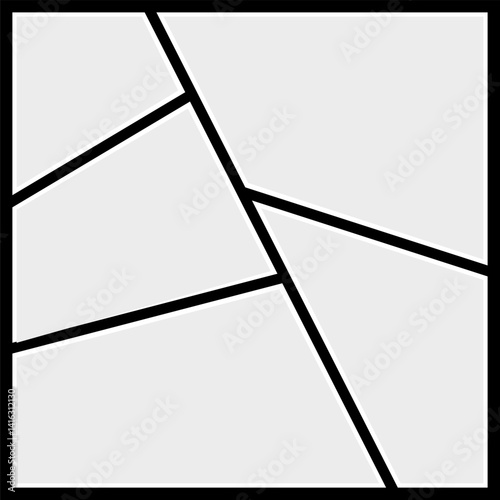 Vector illustration of frames 5 photo collage.