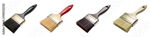 paint brush isolated on transparent background.