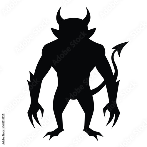 vector illustration of a devil