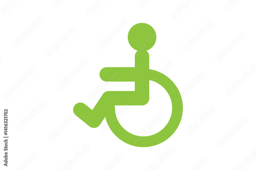 handicapped access sign or symbol flat icon handicapped access sign or symbol flat icon