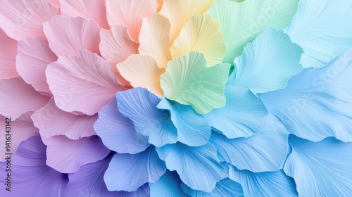 Pastel abstract floral design soft colors dreamy swirl background