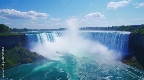  Awe-inspiring Essence of Waterfalls. Perpetual Cascade and Eternal Existence of Majestic Natural Marvels.